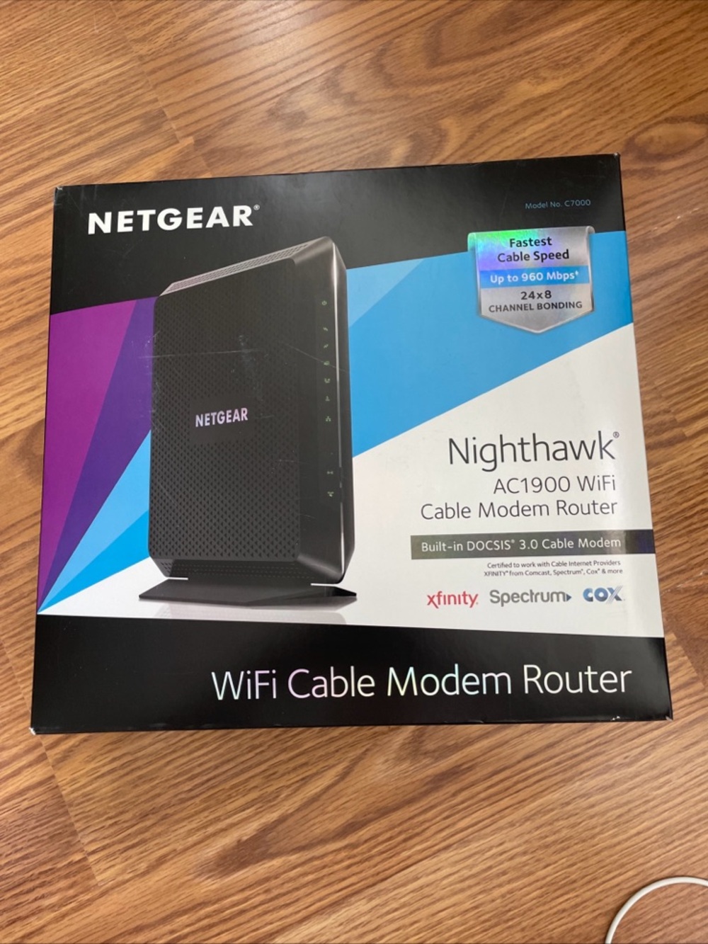 Netgear Nighthawk Wifi AC1900 Cable Modem Router C7000 v2